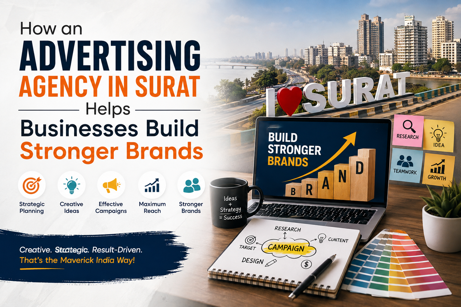 How an Advertising Agency in Surat Helps Businesses Build Stronger Brands