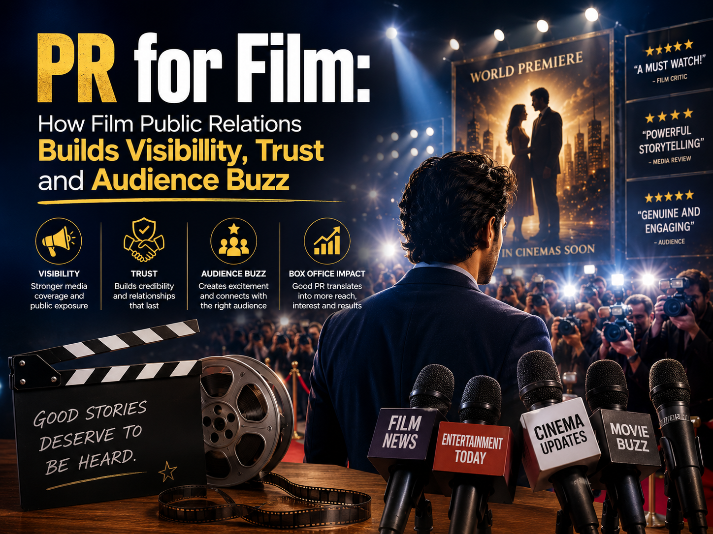 PR for Film: How Film Public Relations Builds Visibility, Trust and Audience Buzz