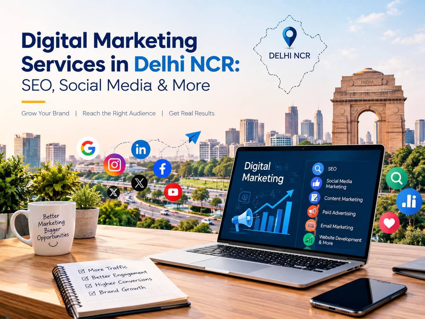 Digital Marketing Services in Delhi NCR: SEO, Social Media & More